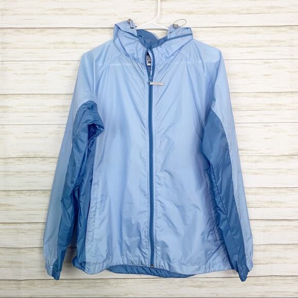 Columbia Jackets & Blazers - Columbia Two-Tone Blue Nylon Windbreaker Jacket